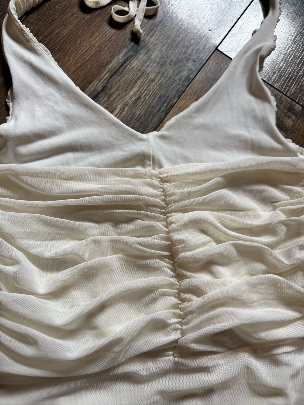 H&M Cream Ruched Halter Bodysuit - Picture 8 of 10